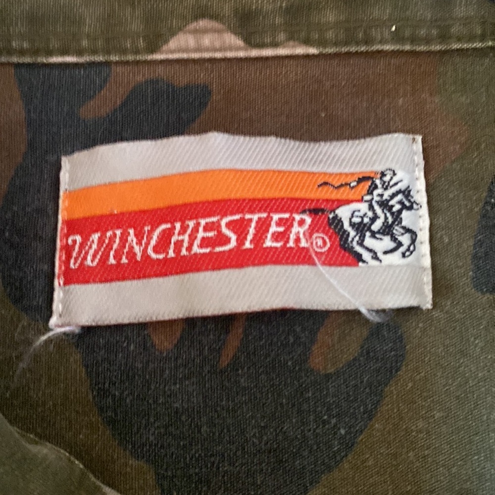 Vintage Winchester 90s Men’s XL Camouflage Button Up Long Sleeve Hunting Shirt - Picture 4 of 8